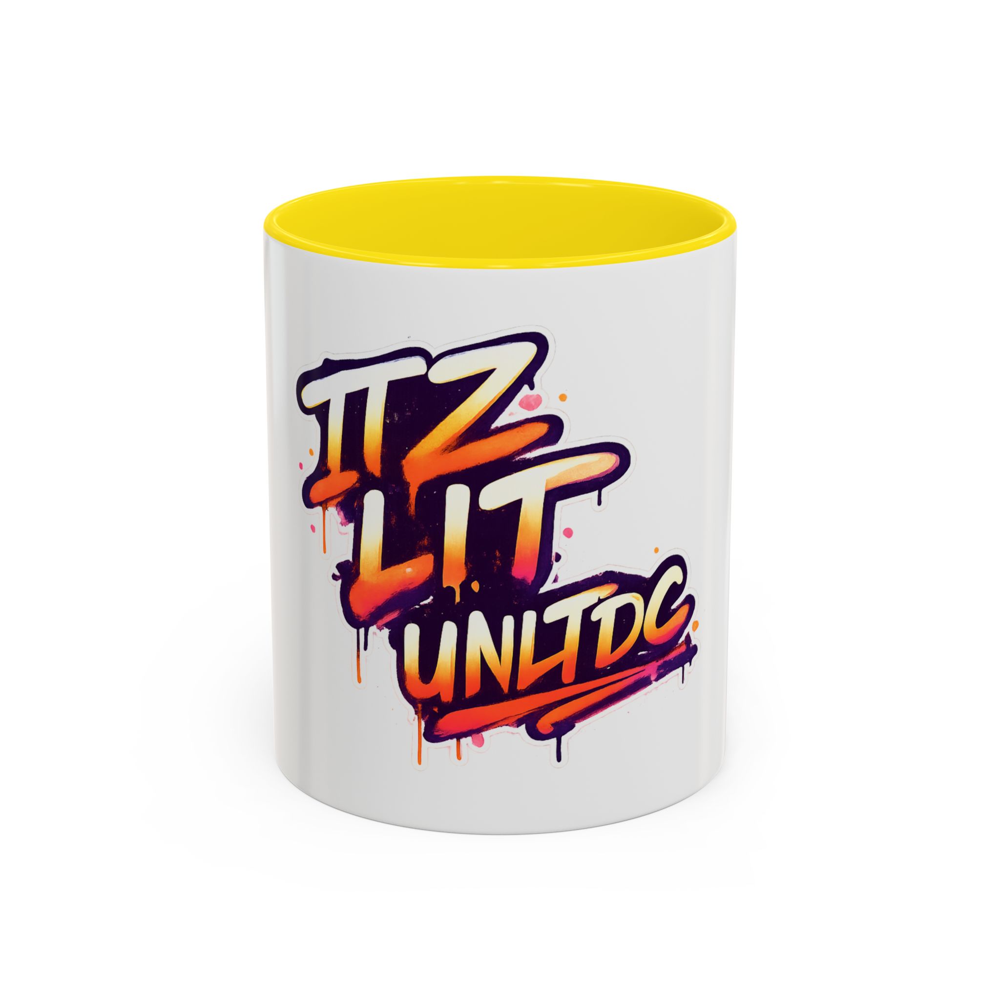 Graffiti "Iz Lit Unltd" Accent Coffee Mug — Urban Street Art Ceramic Mug (11/15oz) - Image 25
