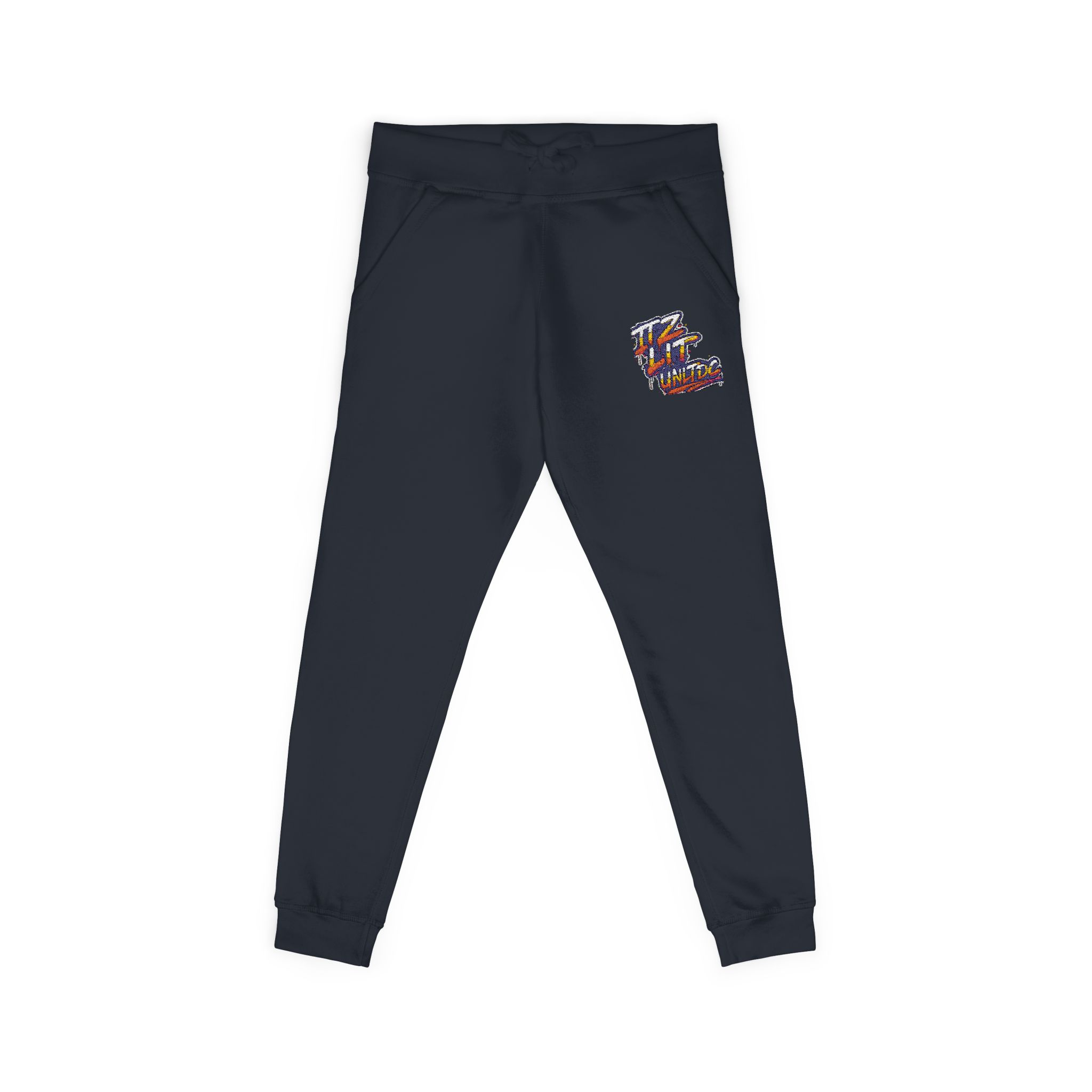 Embroidered "ITZ LIT" Floral 'C' Fleece Sweatpants — Cozy Casual Joggers - Image 19