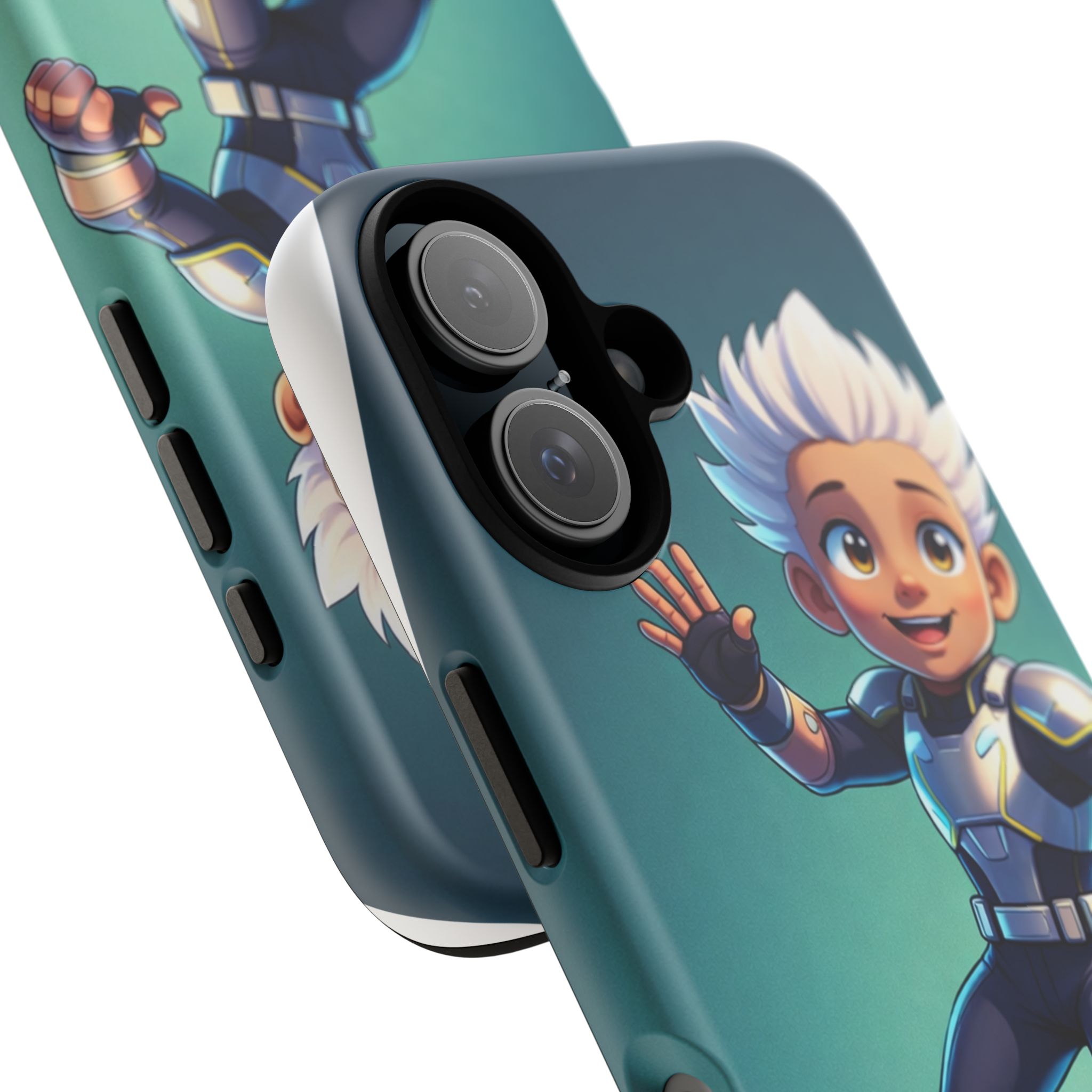 Electric Skate Hero Phone Case — Kids Cartoon Futuristic Surfer Protective Cover - Image 6