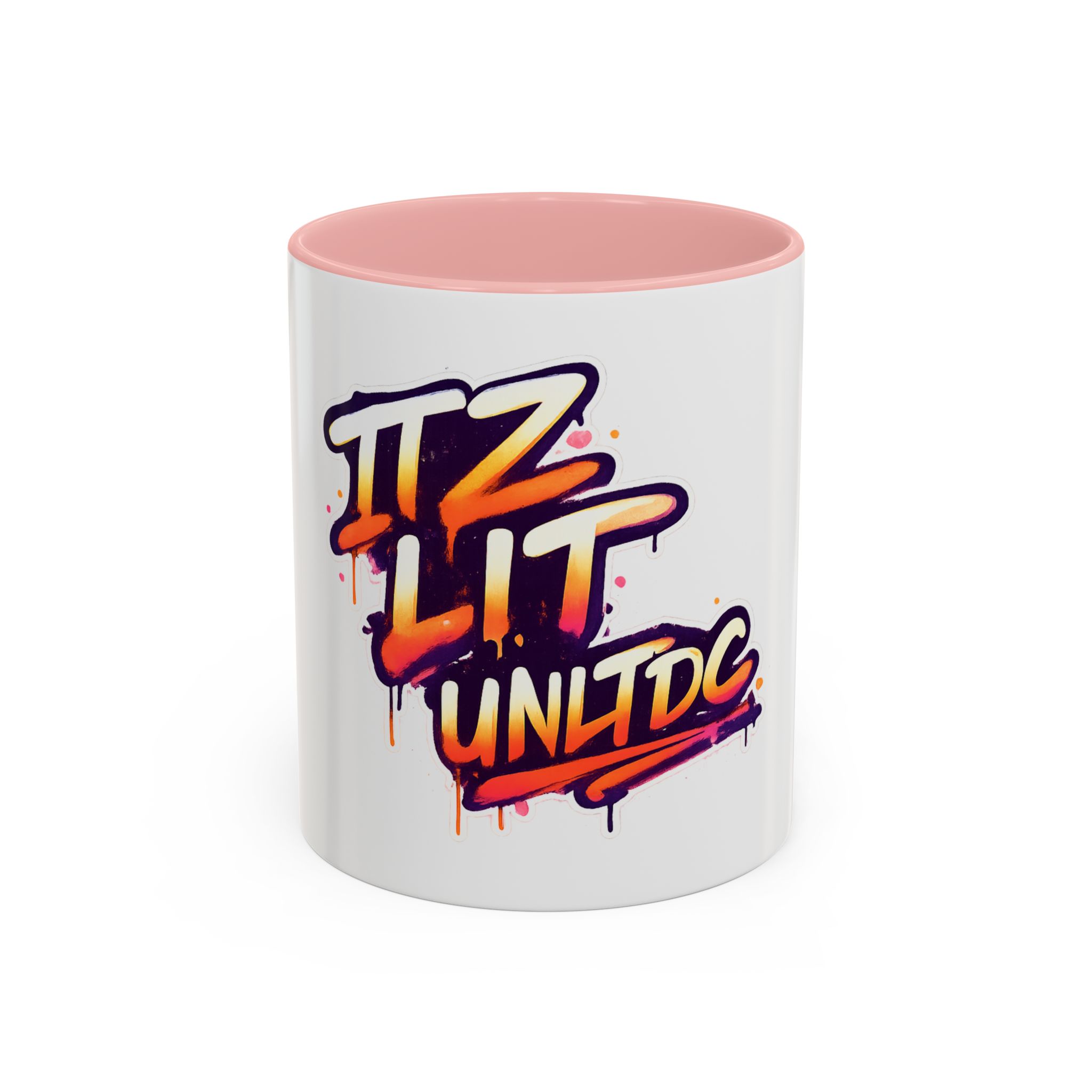 Graffiti "Iz Lit Unltd" Accent Coffee Mug — Urban Street Art Ceramic Mug (11/15oz) - Image 9