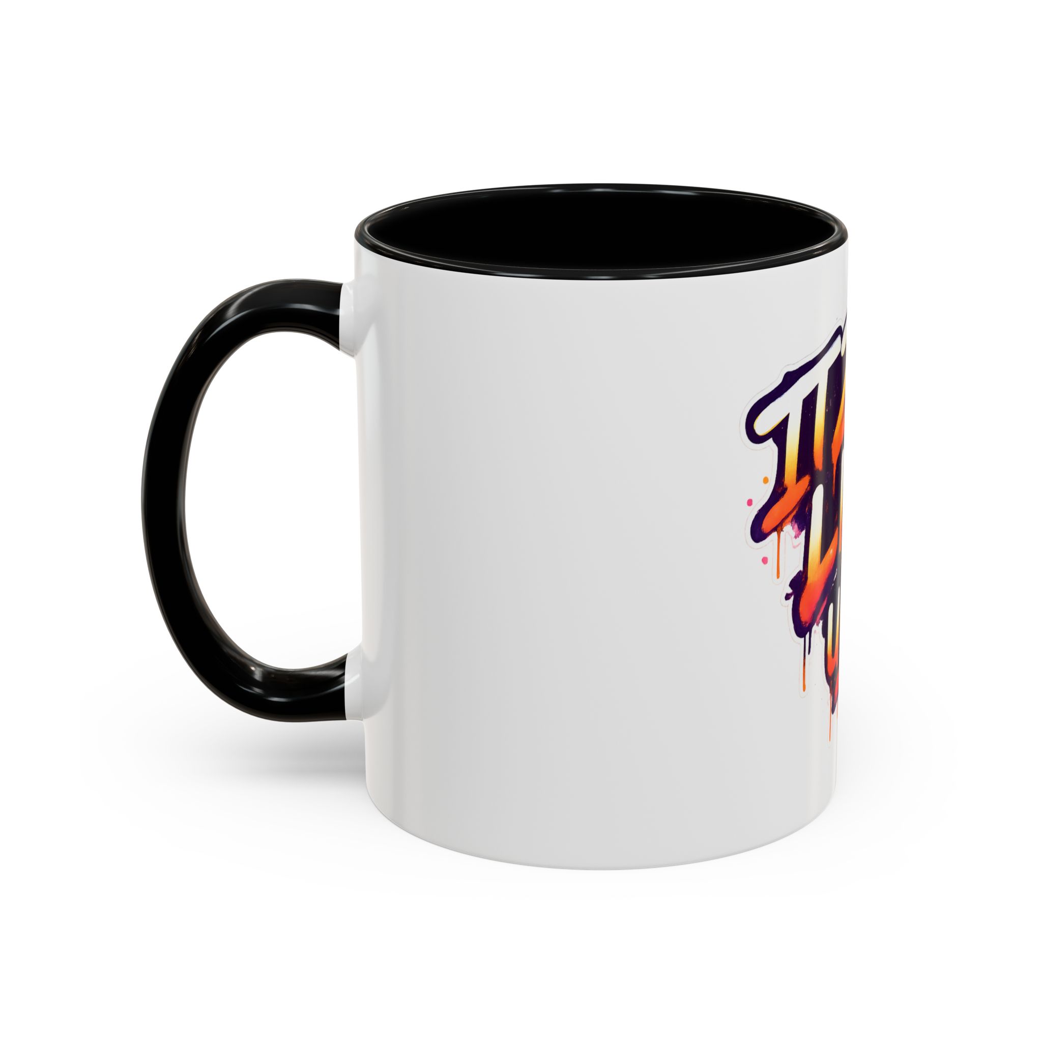 Graffiti "Iz Lit Unltd" Accent Coffee Mug — Urban Street Art Ceramic Mug (11/15oz) - Image 3