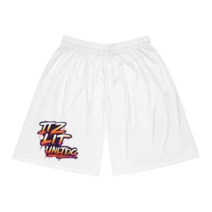 Graphic Basketball Shorts — 'Itz Lit' Street Style AOP Athletic Shorts