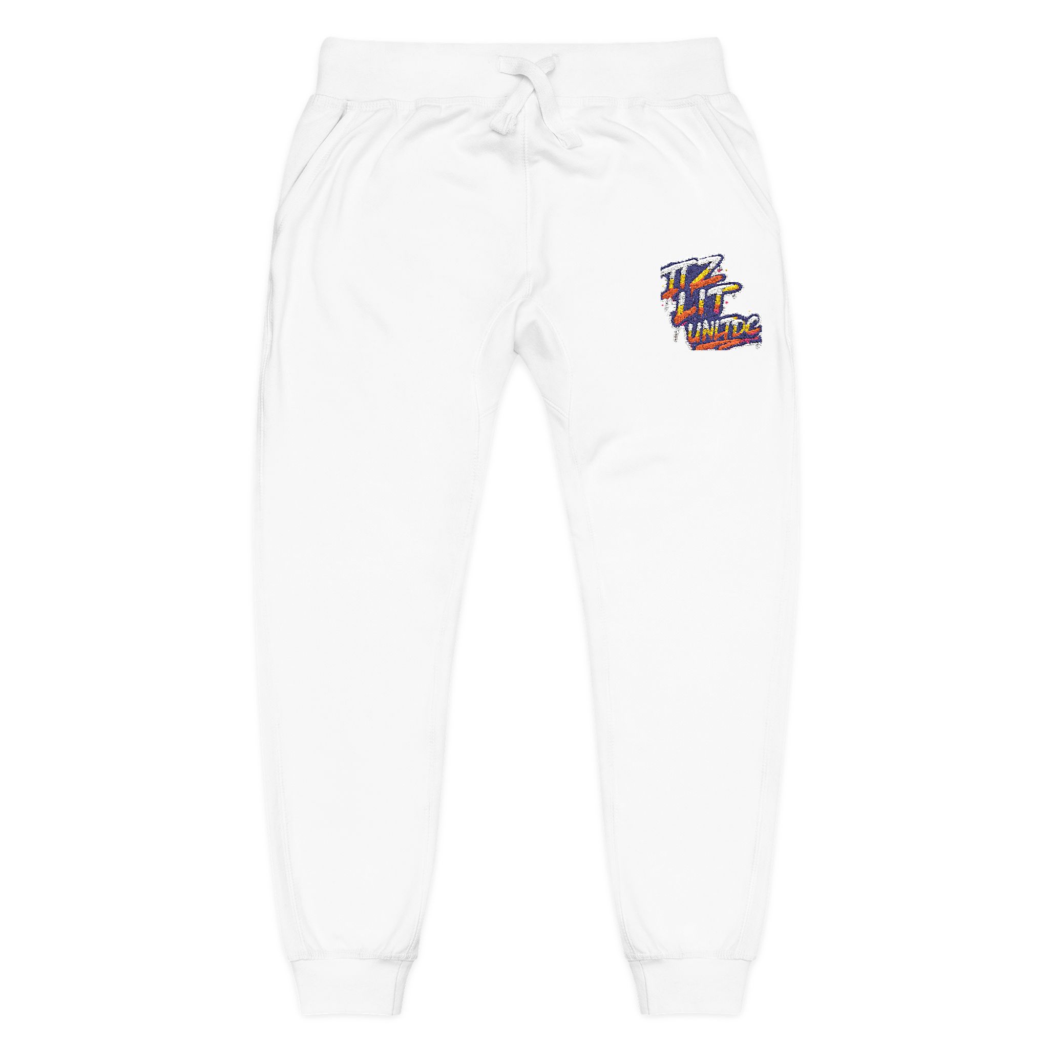Embroidered "ITZ LIT" Floral 'C' Fleece Sweatpants — Cozy Casual Joggers - Image 9