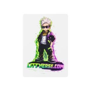 Littyverse Poker Playing Cards — Neon Gamer Deck with Custom Character Back