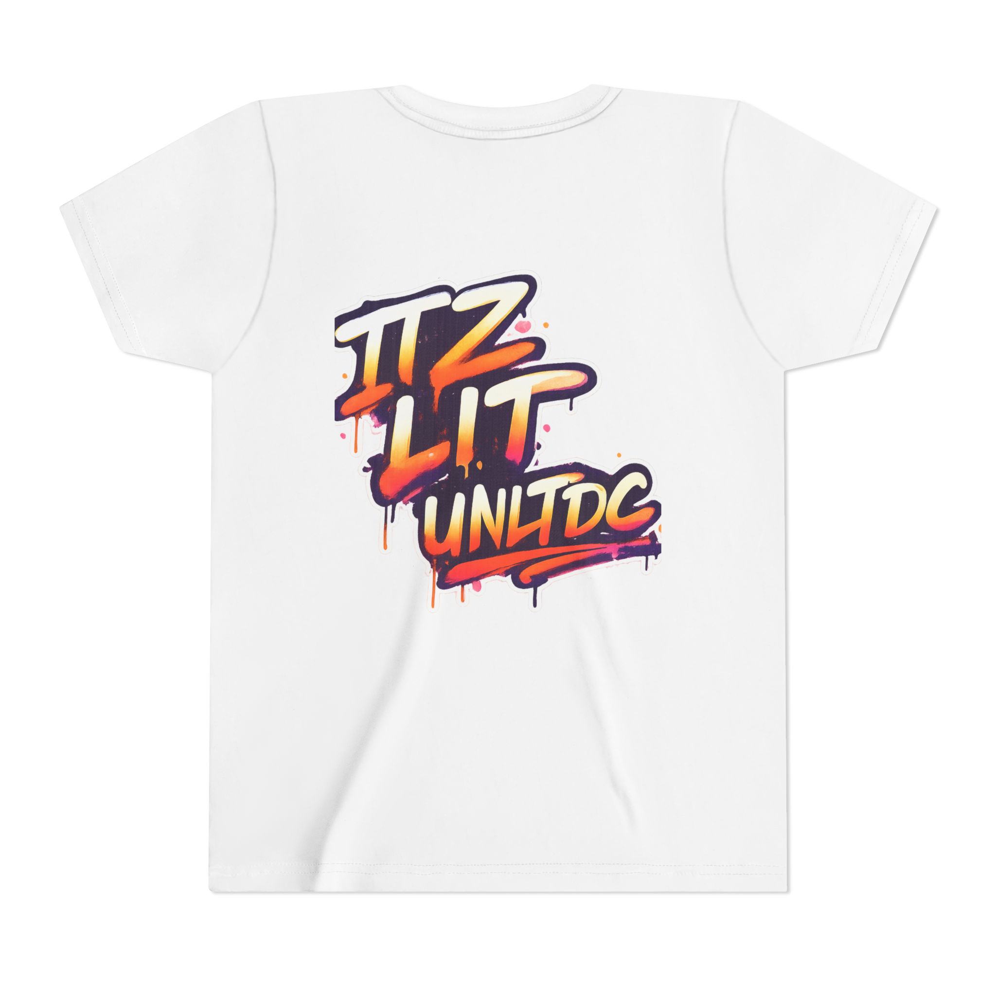 Youth Tee — 'Itz Lit' Graffiti Graphic Kids T‑Shirt - Image 2