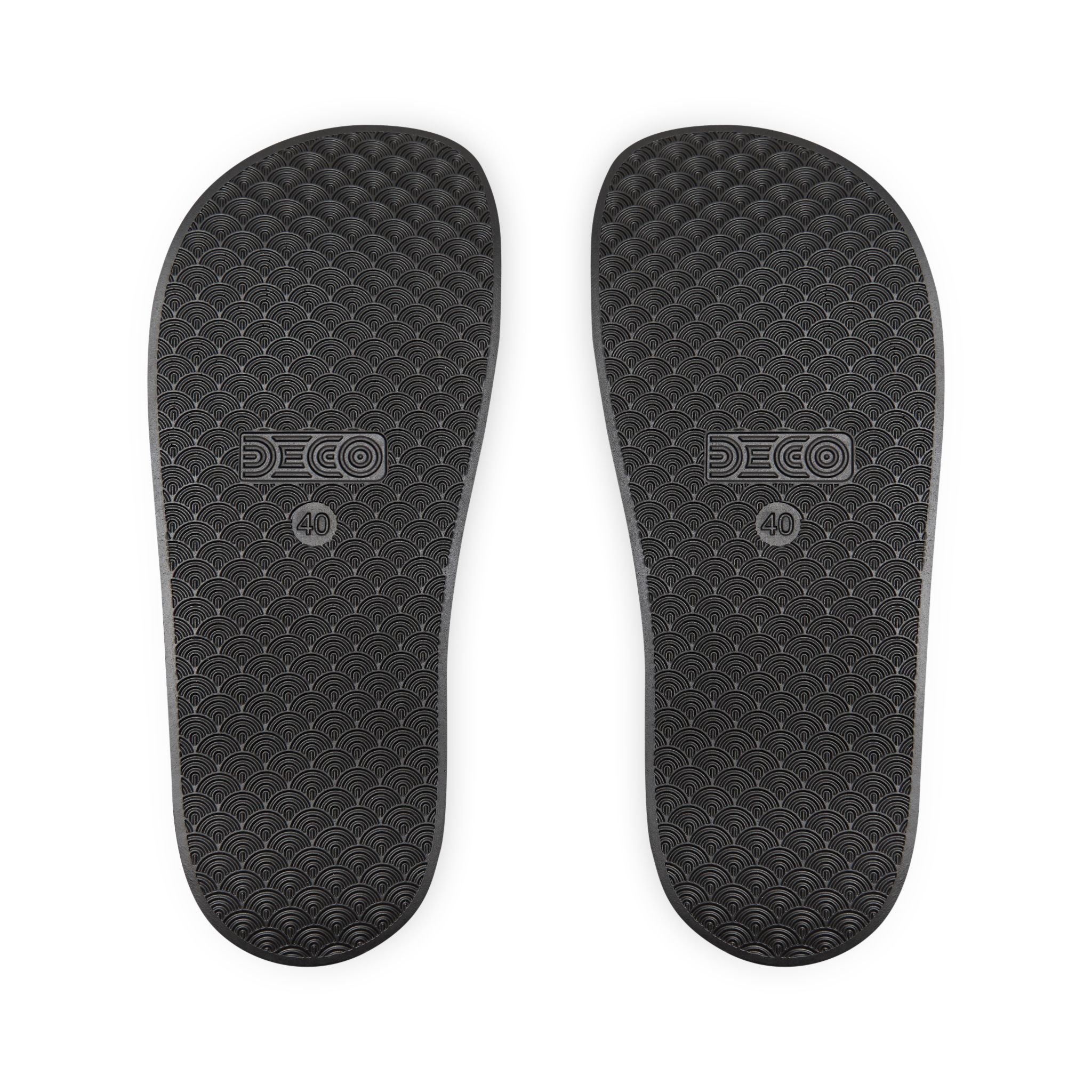 Women's Removable-Strap Sandals — White Slide with Gold Accent - Image 2