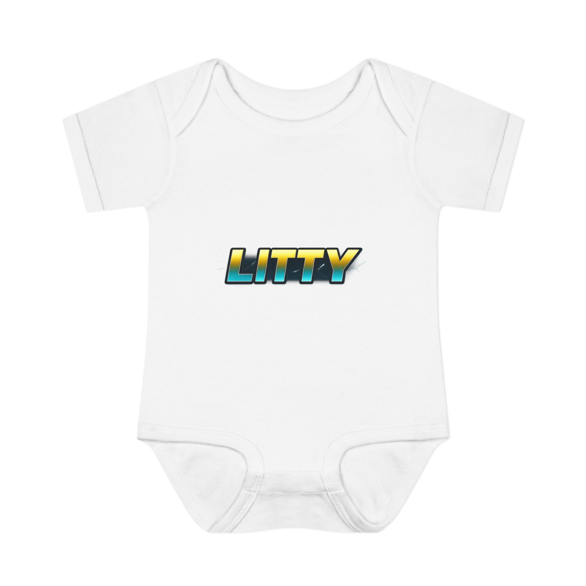 Litty Baby Bodysuit – Cute Retro Gradient Infant Onesie