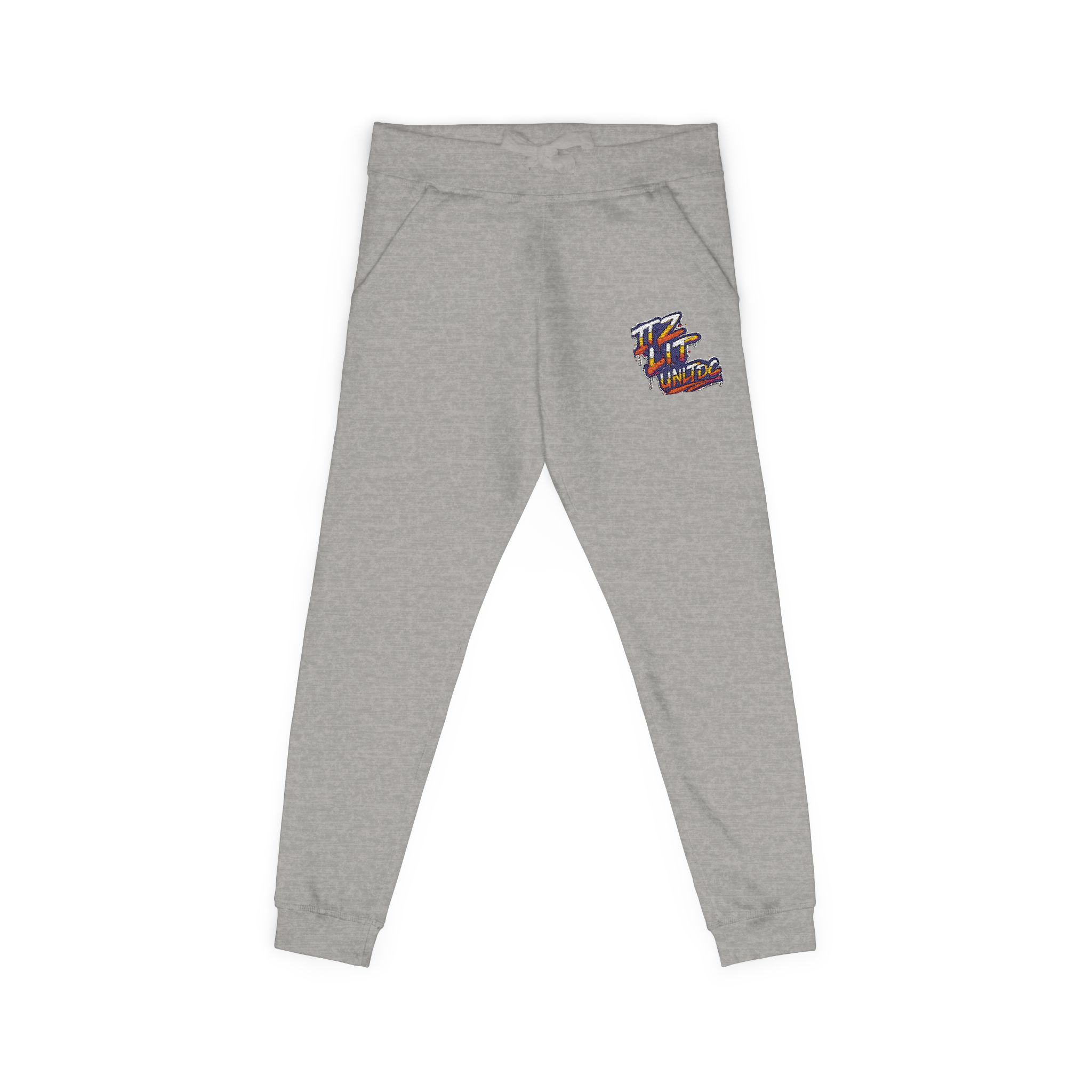 Embroidered "ITZ LIT" Floral 'C' Fleece Sweatpants — Cozy Casual Joggers - Image 15