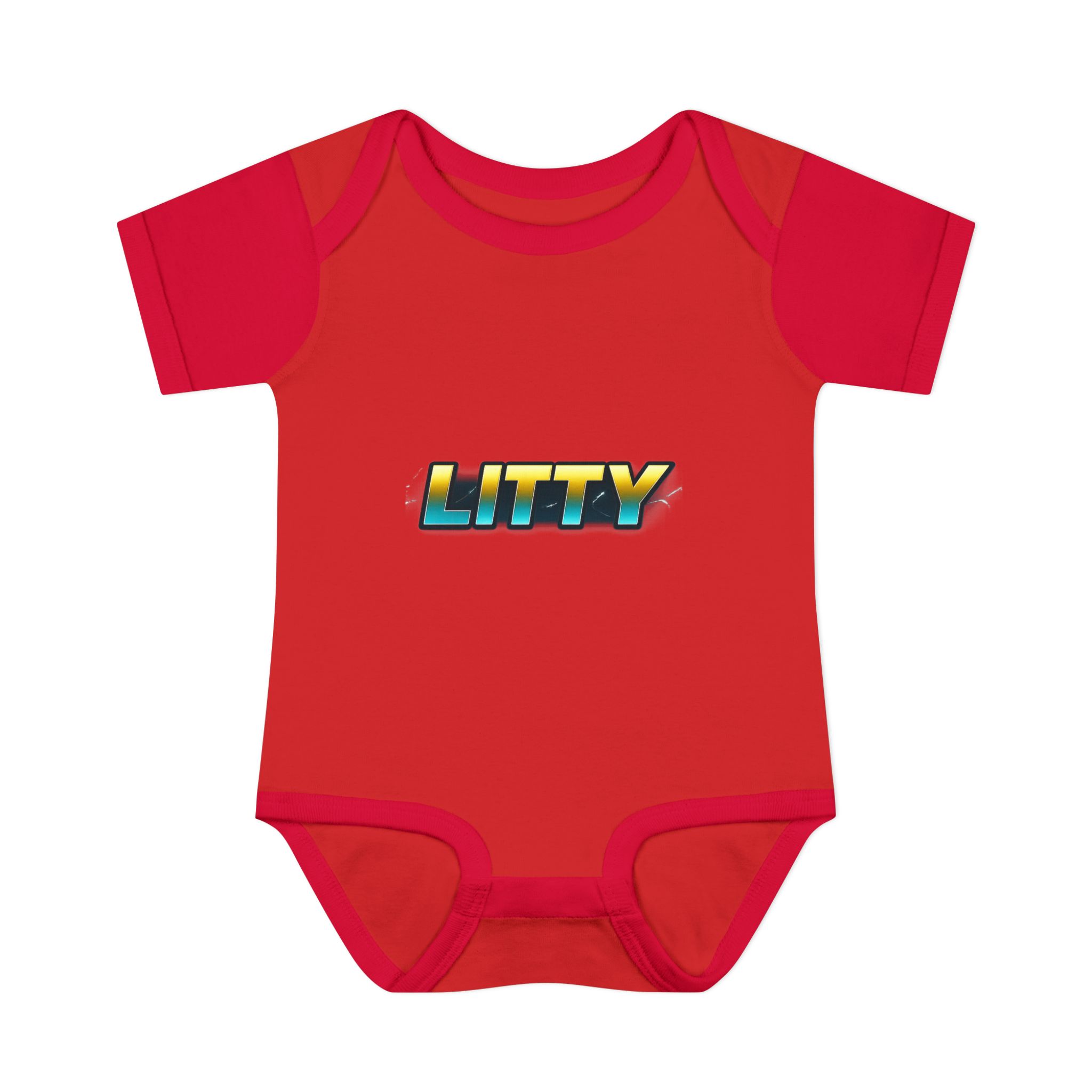 Litty Baby Bodysuit – Cute Retro Gradient Infant Onesie - Image 13
