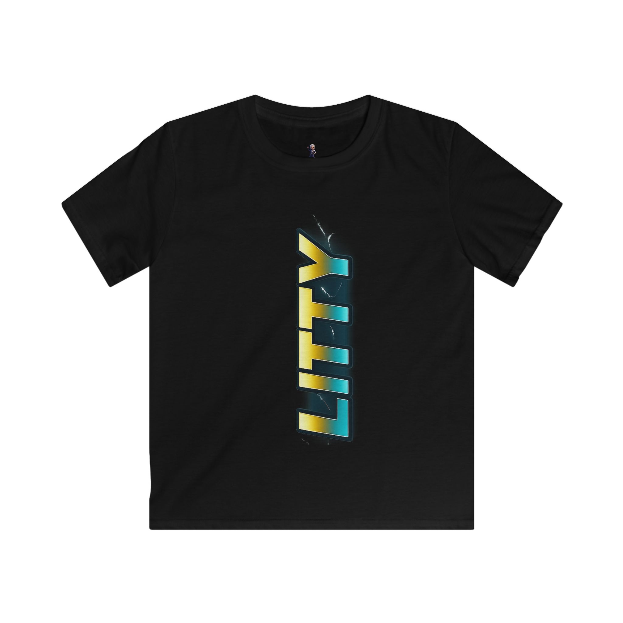 Kids Tee — Electric City Anime Boy Graphic Shirt - Image 3