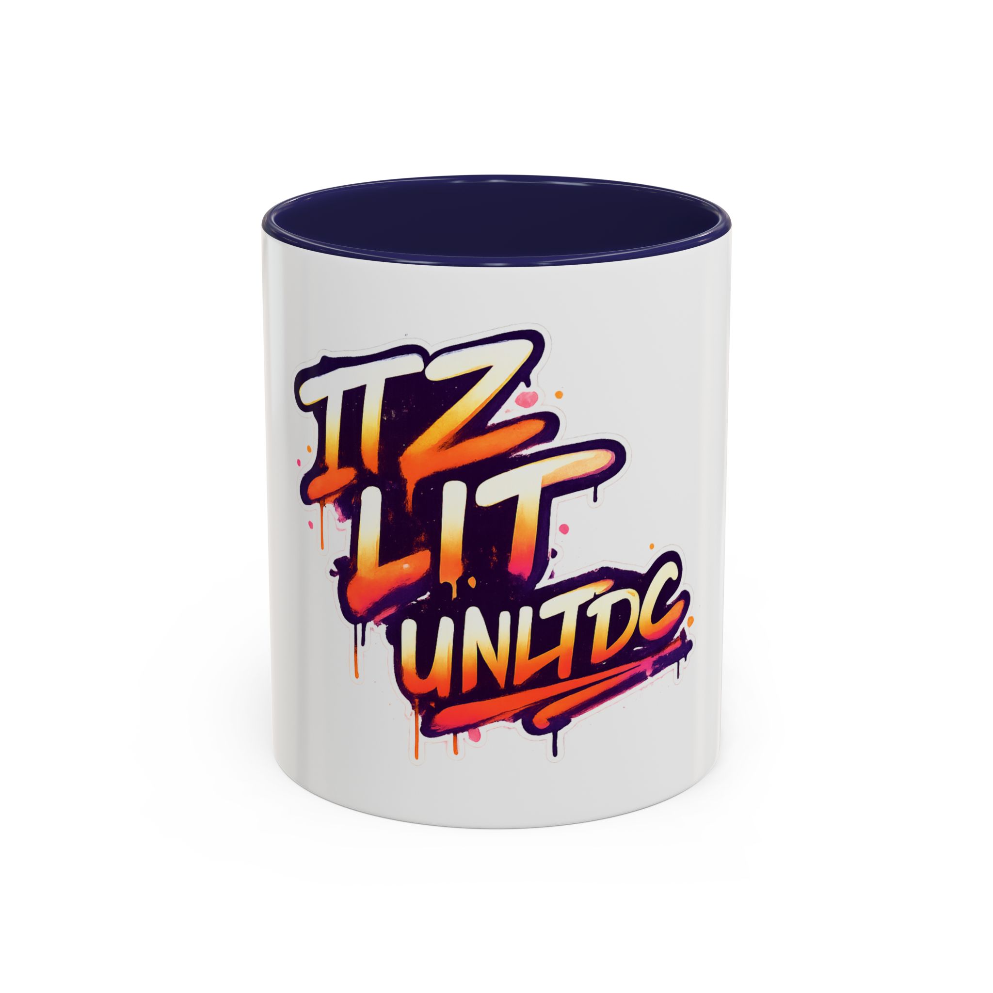 Graffiti "Iz Lit Unltd" Accent Coffee Mug — Urban Street Art Ceramic Mug (11/15oz) - Image 5