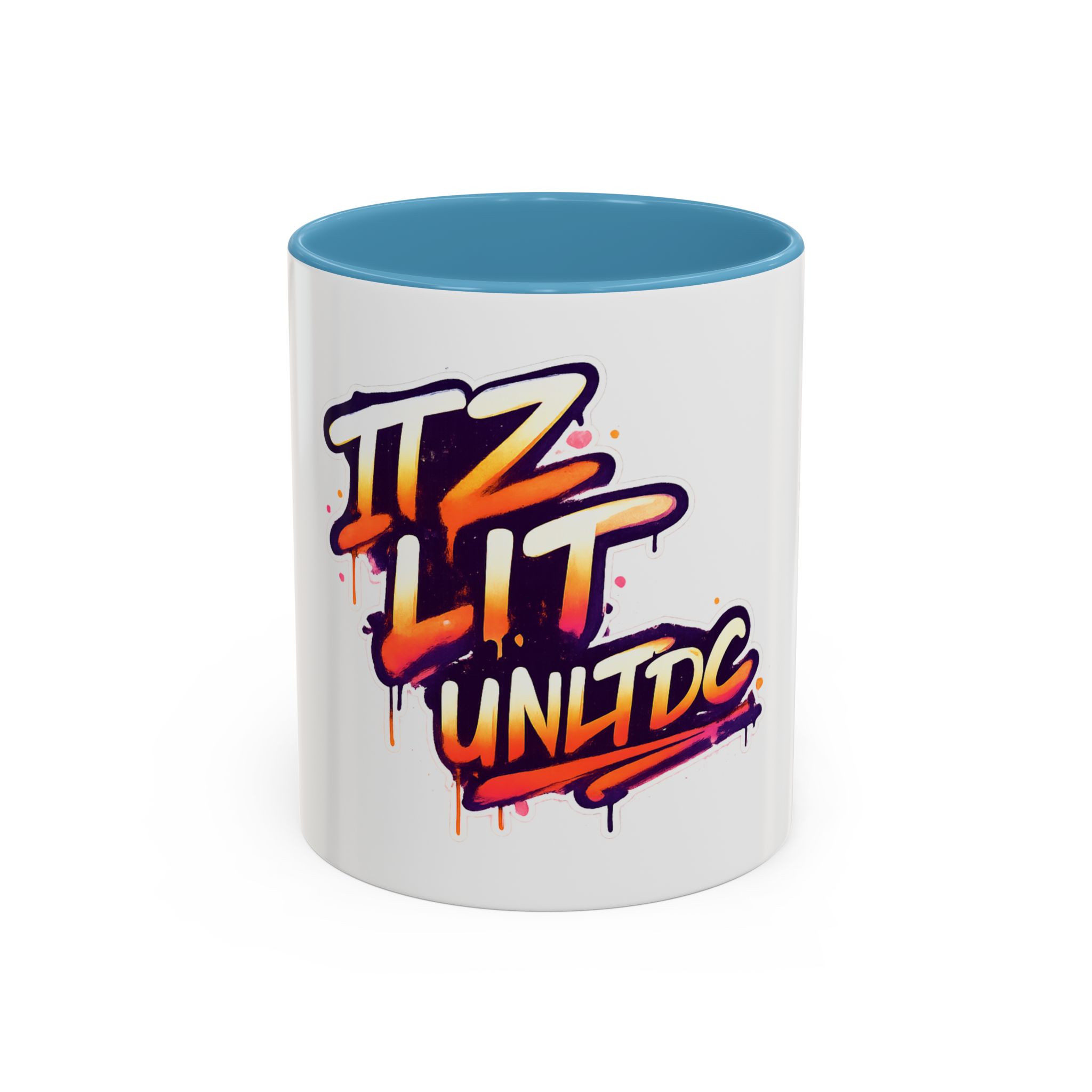 Graffiti "Iz Lit Unltd" Accent Coffee Mug — Urban Street Art Ceramic Mug (11/15oz) - Image 17