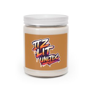 Graffiti "Itz Lit" Soy Candle — 9oz Scented Jar with White Lid