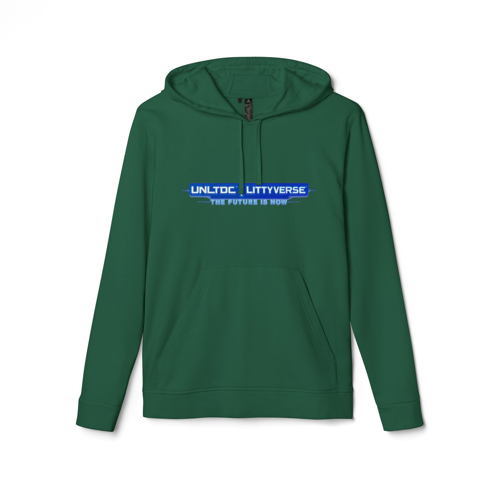 Hoodie — UNLTDCLTTYVERSE Blue Logo Fleece Hoodie - Image 13
