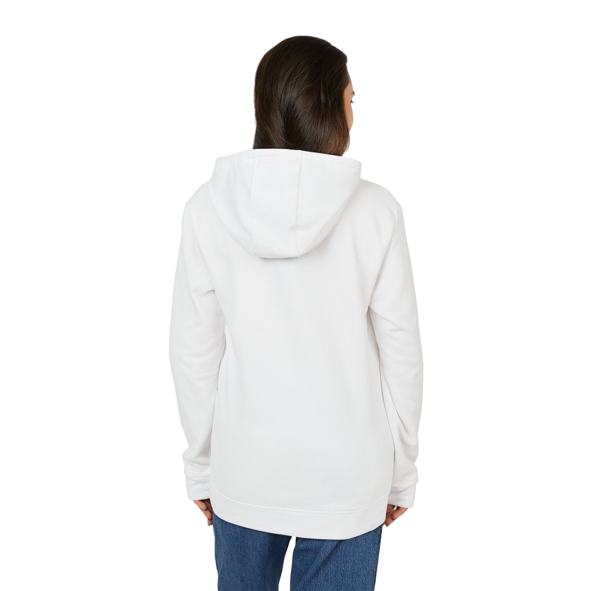 Hoodie — UNLTDCLTTYVERSE Blue Logo Fleece Hoodie - Image 4