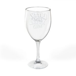 Engraved 'Litty Girl' 10.5oz Wine Glass — Cute Gift for Bridesmaids & Birthdays