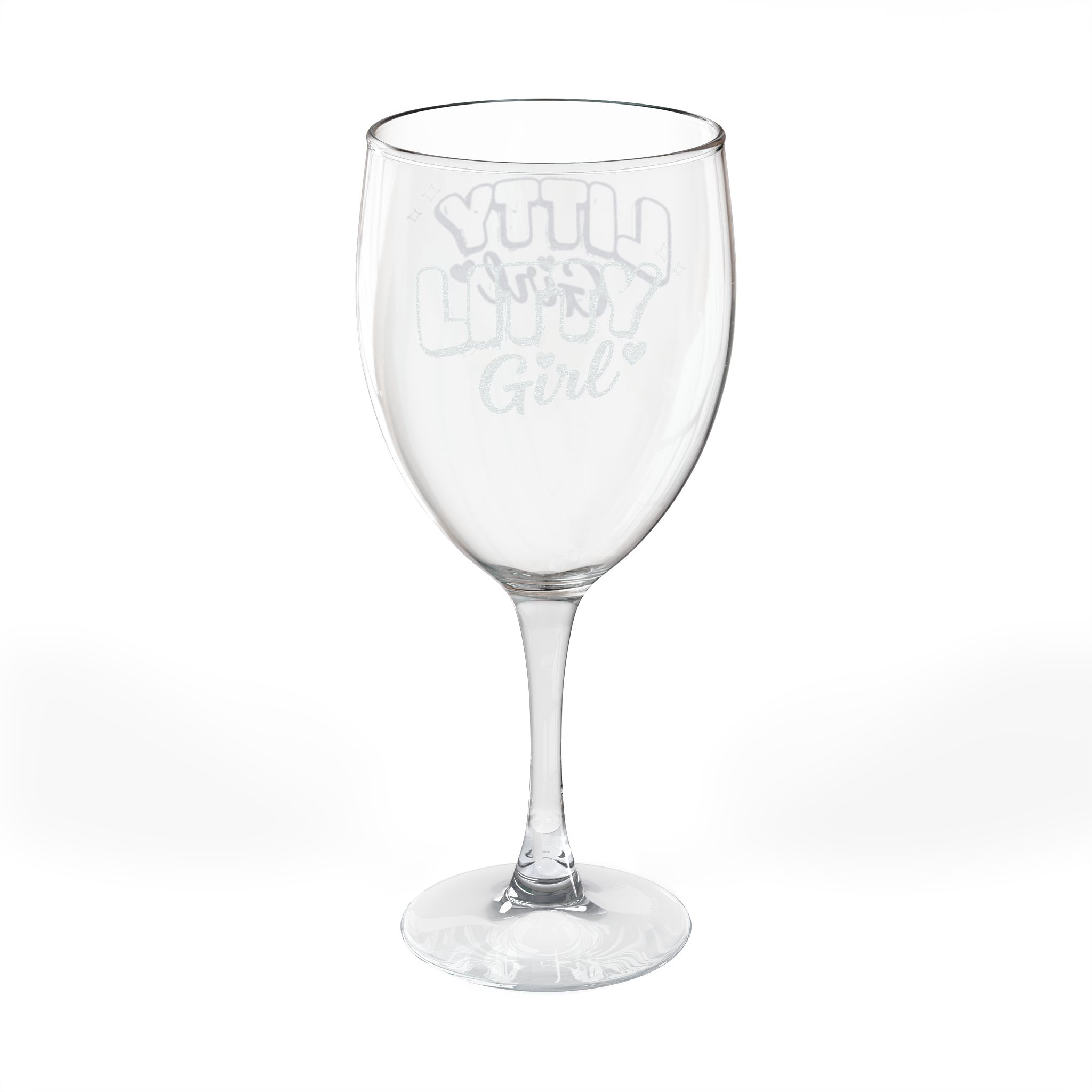 Engraved 'Litty Girl' 10.5oz Wine Glass — Cute Gift for Bridesmaids & Birthdays