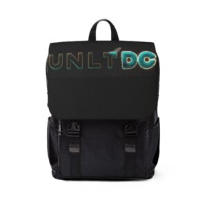 UNLTDc Neon Logo Casual Shoulder Backpack — Urban Everyday Travel Bag