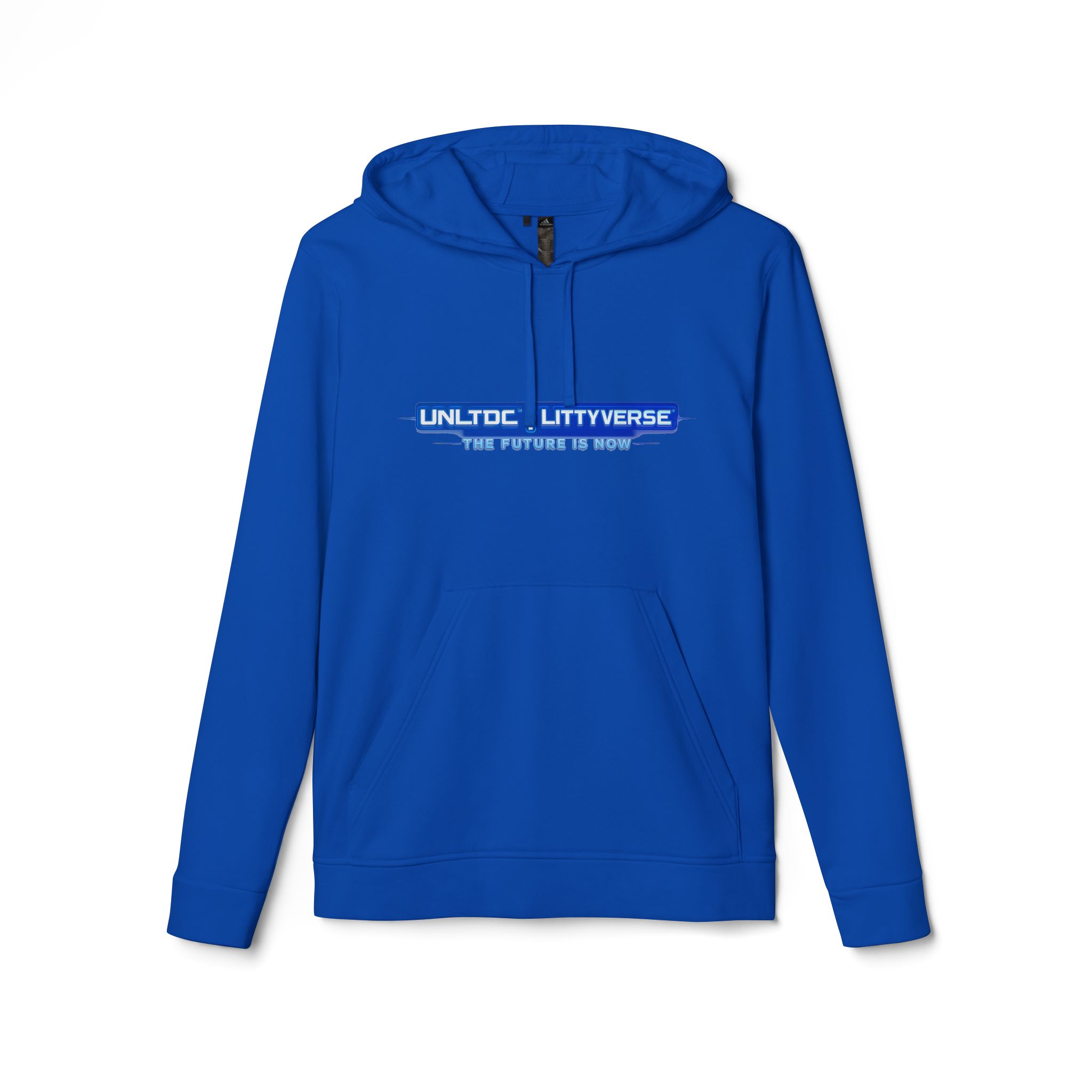 Hoodie — UNLTDCLTTYVERSE Blue Logo Fleece Hoodie - Image 17